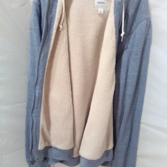 Old Navy Men's Zip Up Hoodie Color Light Blue Size XL NWT - Picture 4 of 7